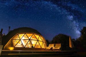 glamping domo de madera toledo